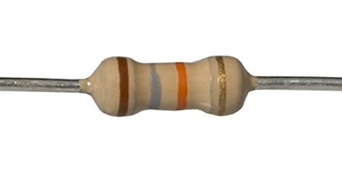 50 Résistances Carbone 75K Ohms 1/4 Watt - Tolérance +/- 5% - Pour électronique, Bricolage - 3